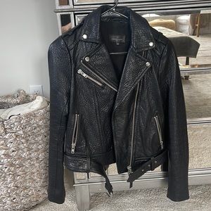 Biker jacket leather- Mackage for Aritzia rumor jacket